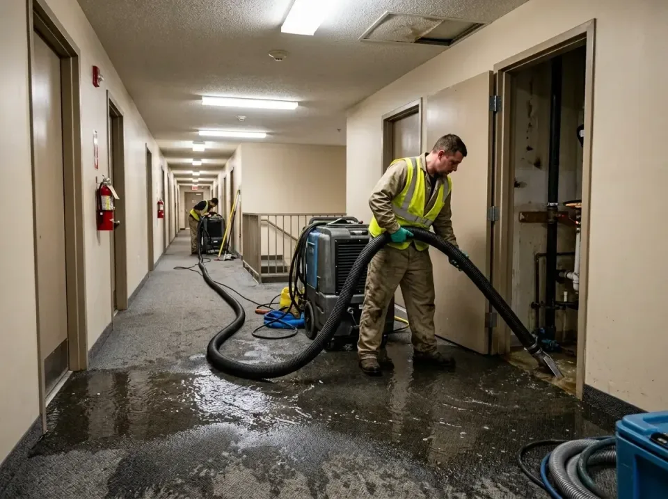 multi-unit-apartment-hallway-f-005 — frequently asked questions, Emergency Burst Pipe Water Extraction & Removal in White Oa…